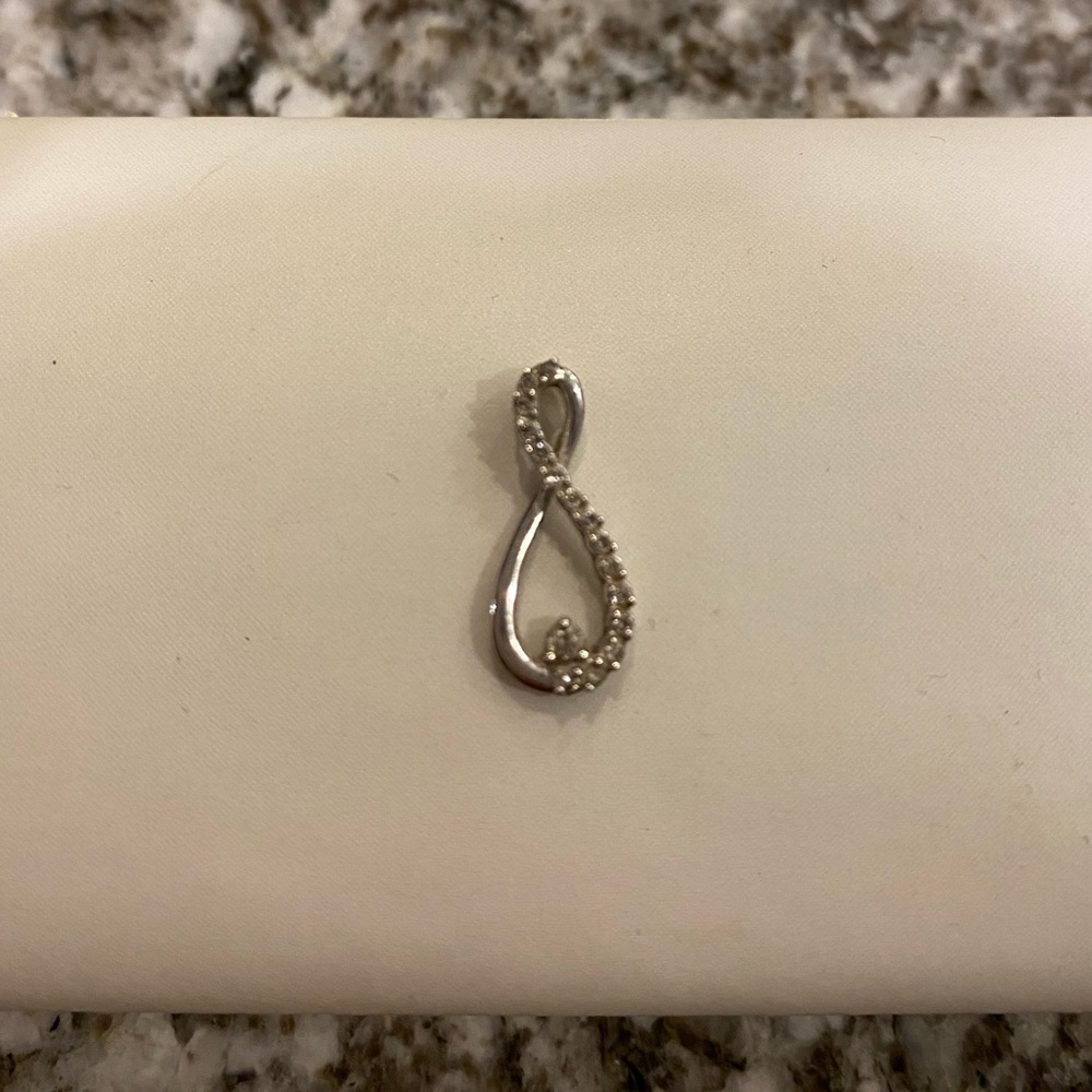 Sterling Silver and Diamond Infinity Symbol